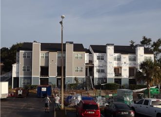 Completed multifamily apartment building constructed by ProCare Contracting