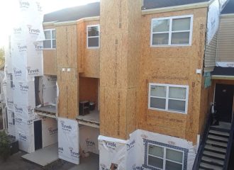 Multifamily building under construction